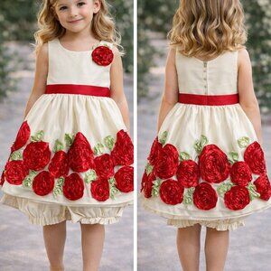 NWOT American Princess Cream Formal Dress – Girls Size 18 months